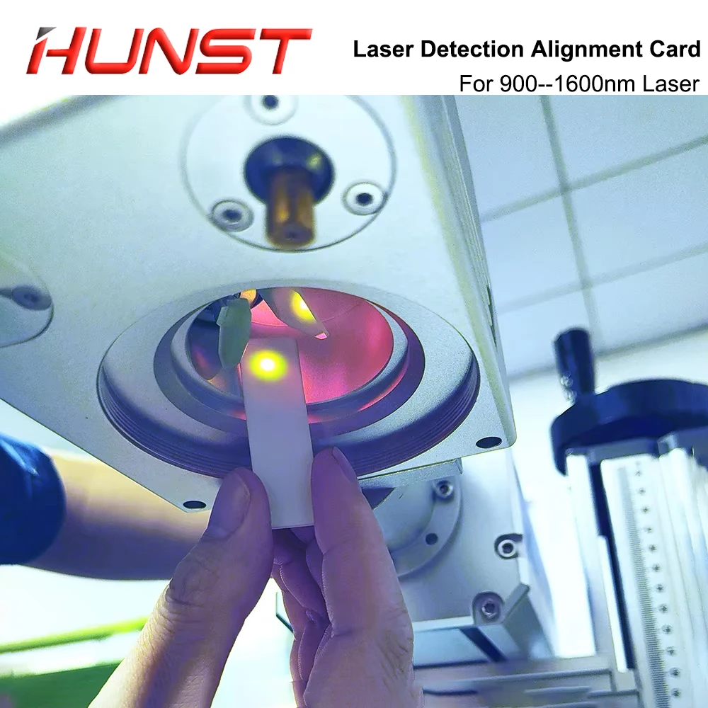 แผ่นเซรามิกสำหรับปรับเทียบการตรวจจับด้วยเลเซอร์ไฟเบอร์ HUNST พร้อมตัวปรับความเข้มแสงอินฟราเรด สำหรับเลเซอร์ 900-1600 นาโนเมตร