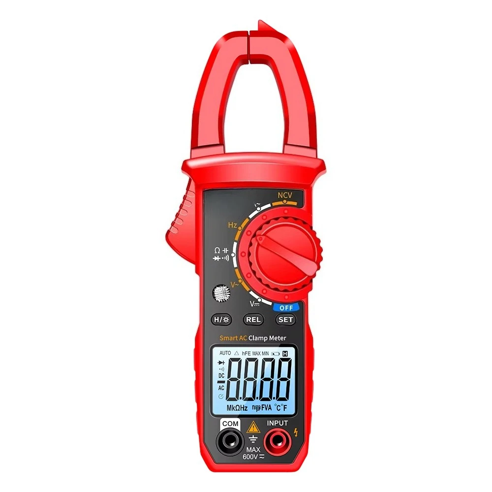 4000 Counts Auto-ranging Digital Clamp Meter Multi Tester Measurable DCV ACV ACA Ohm Capacitance Hz Diodes Continuity With NCV