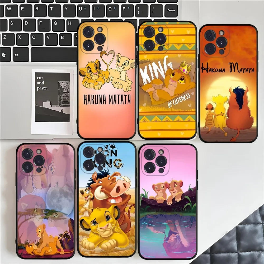 

K-King L-Lion S-Simba Phone Case For IPhone 16 15 14 11 12 13 Mini Pro XS Max Cover 6 7 8 Plus X Funda Shell