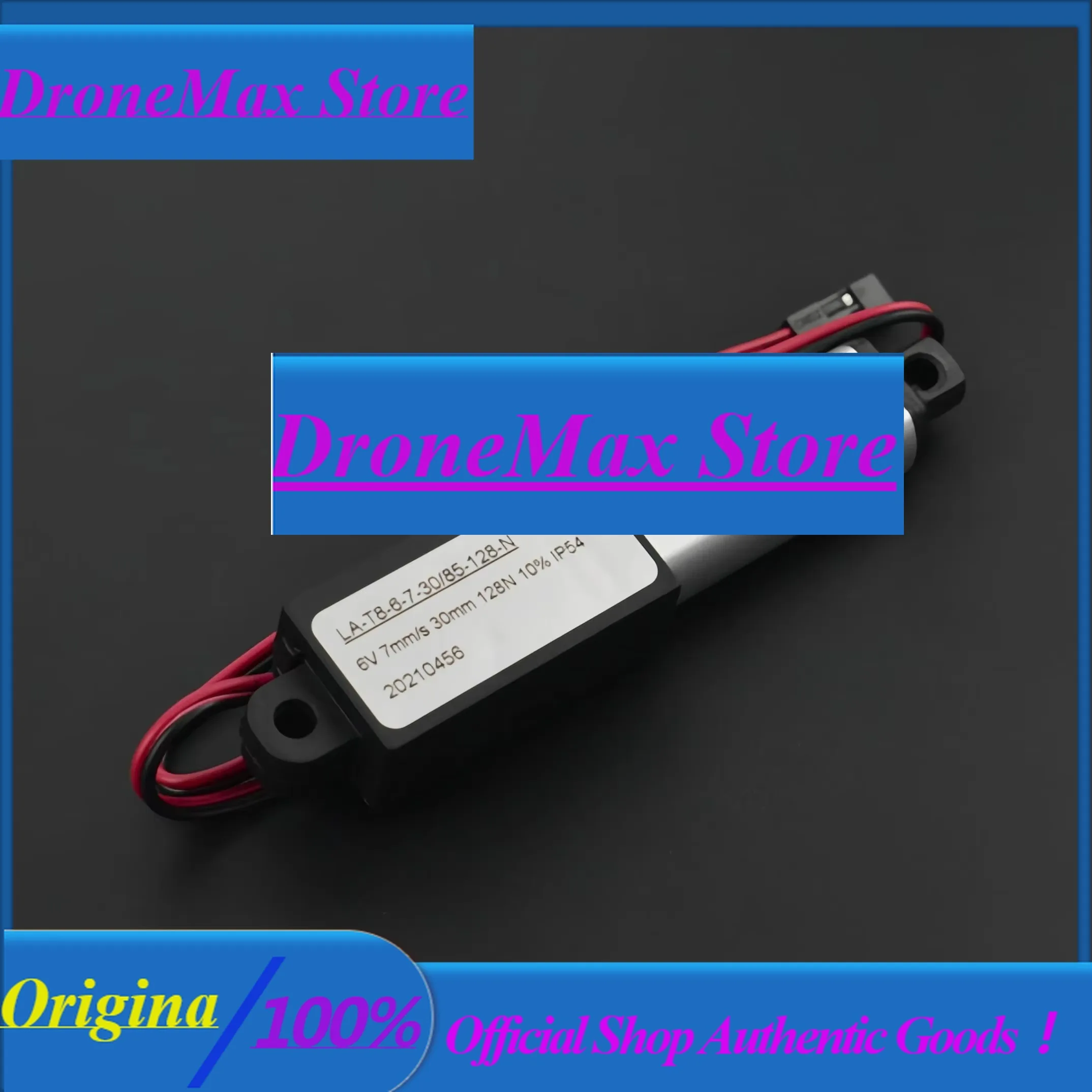 DroMa6V Micro Electric Linear Actuator 30mm Stroke 128N Push Force For DIY Lifting Access Control