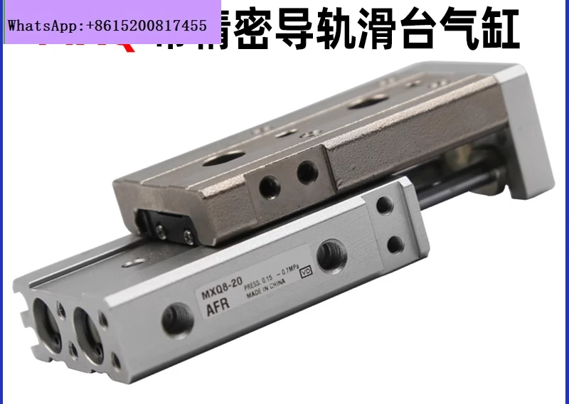 

Pneumatic Slide Guide Cylinder Linear Adjustable Stroke MXQ6 8 10/12 16-20 25/30/50 B/75A