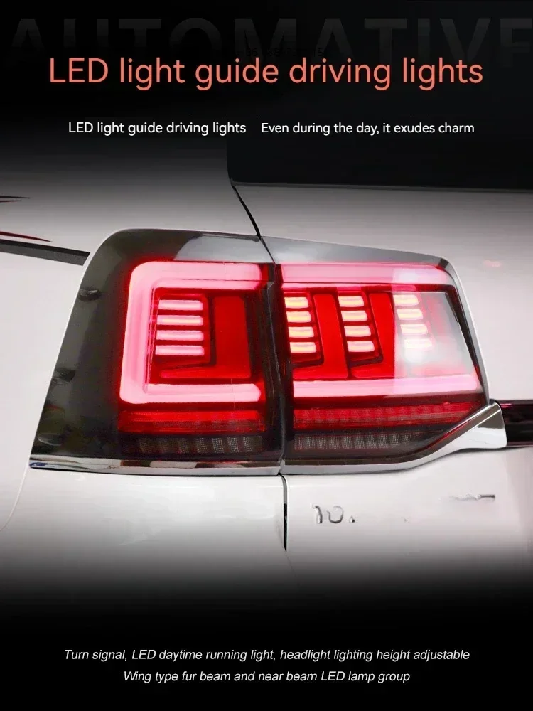 

Задние фонари FT для Toyota Land Cruiser LC200 (2016-2021) со светодиодами, динамическим указателем поворота, в сборе