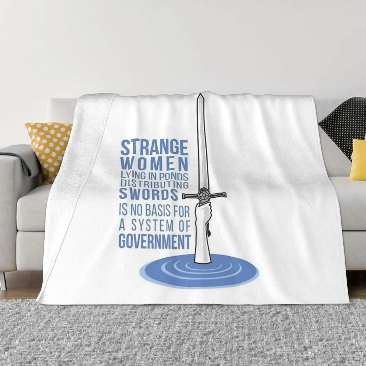 Strange Women Lying  Ponds Distributing Swords Four Seasons Universal Blanket Air-Conditioned Room Can Be Laid Father's Day Gift