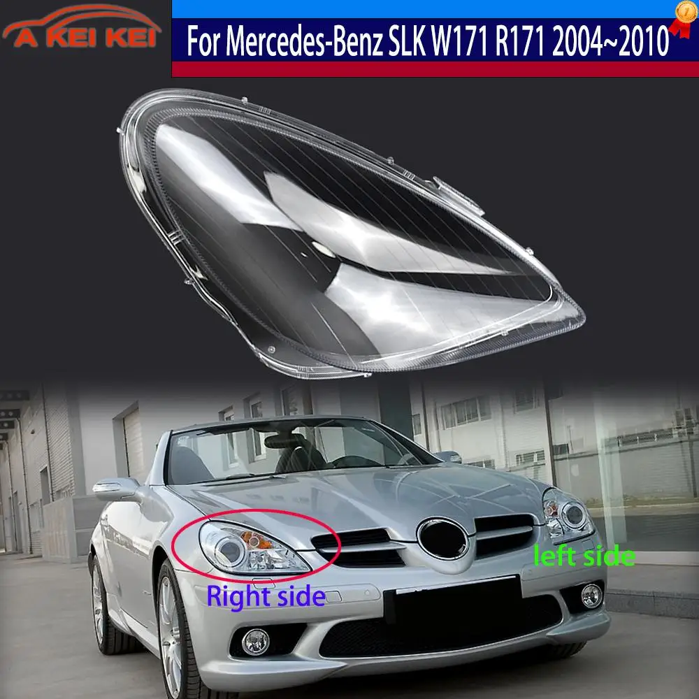 For Mercedes-Benz SLK-Class W171 R171 SLK280 300 350 2004~2010 Car Headlight Shell Headlight Cover Headlamp Shell Plexiglass