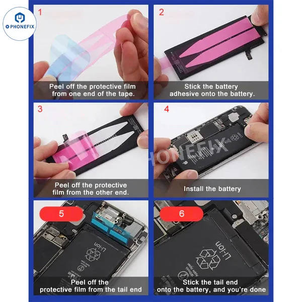 Fita adesiva de bateria profissional de alta qualidade para iphone 15-16 pro max bateria danificada faltando substituir ferramenta de reparo de correção