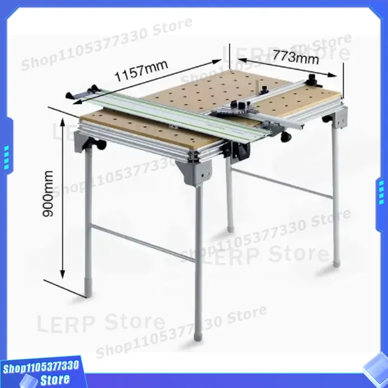 Portable Foldable Woodworking Table Multifunctional Workbench for DIY Projects Compact Design Easy Storage Heavy Duty Support