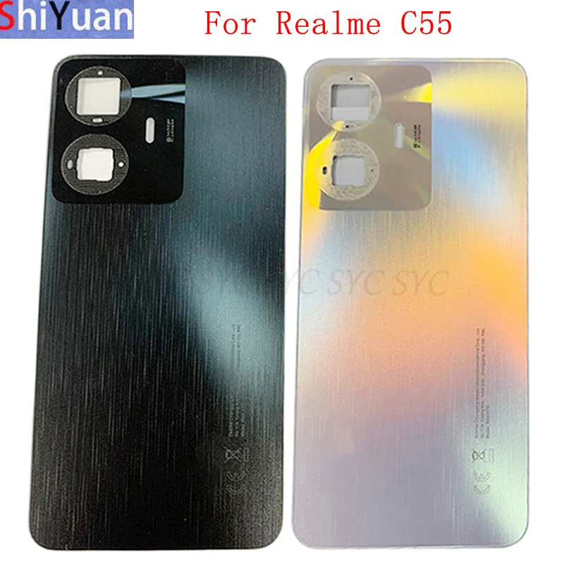 

Battery Cover Rear Door Housing Case For Realme C55 Back Cover with Logo Replacement Parts