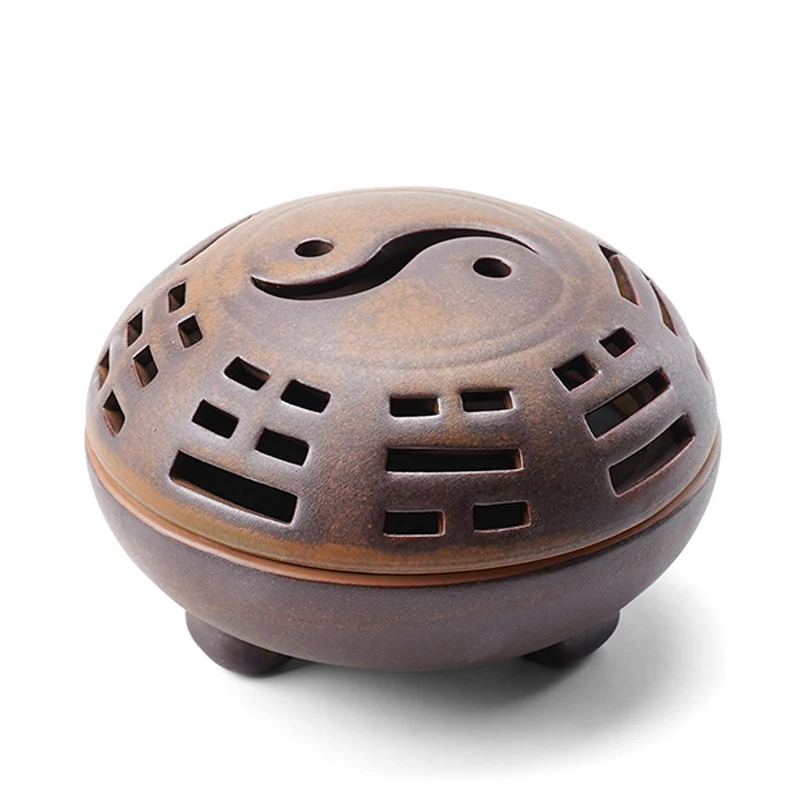 Taiji Stove Bagua Stove Hotel Living Room Decoration Creative Home Indoor Tea Ceremony Antique Ceramic Aroma Diffuser Zen Art