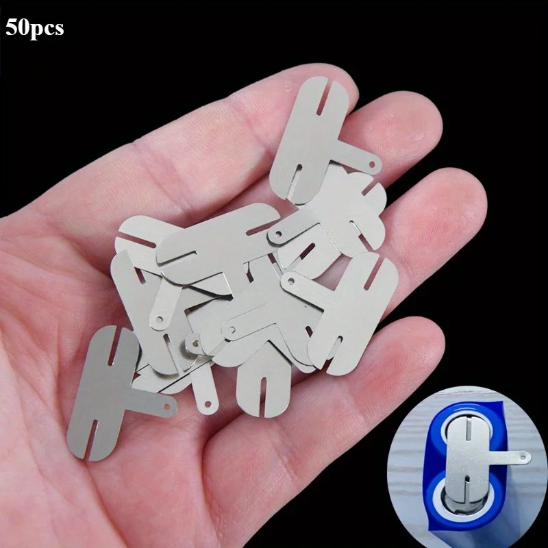 50Pcs/batch 18650 Power Lithium Battery Nickel Sheet Nickel Plated Steel Plate Spot Welding Sheet