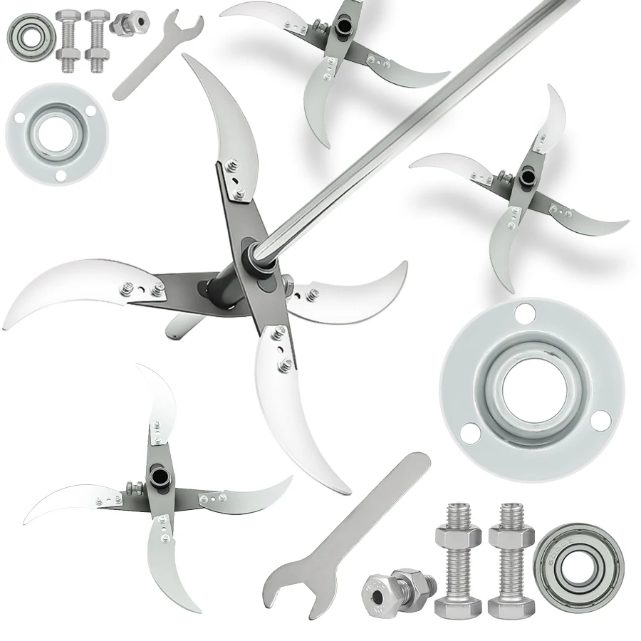 مجموعة شفرات قطع العشب متعددة الوظائف حواف أداة تقطيع الخضروات من الفولاذ المقاوم للصدأ شفرات مقاومة للصدأ للمزرعة/البستنة المنزلية