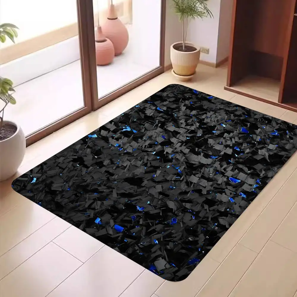 Carbon Fiber Floor Carpet Nordic Style Home Doormat Bathroom-Toilet Mats Bedroom Hotel Decor Mat
