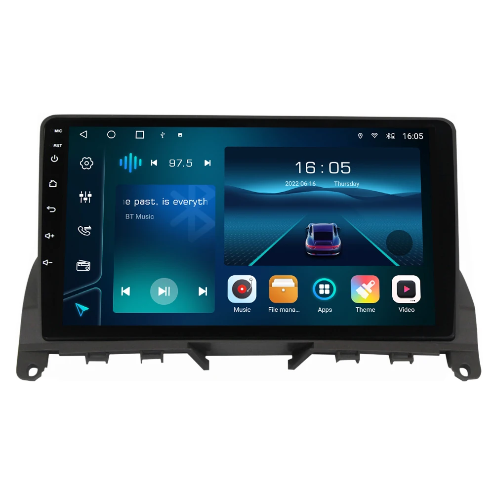 

Krando Car DVD Multimedia Audio System Android Player Support Dvr Dsp Fm Map DAB For Benz C Class W204 S204 2006-2011 Car Radio