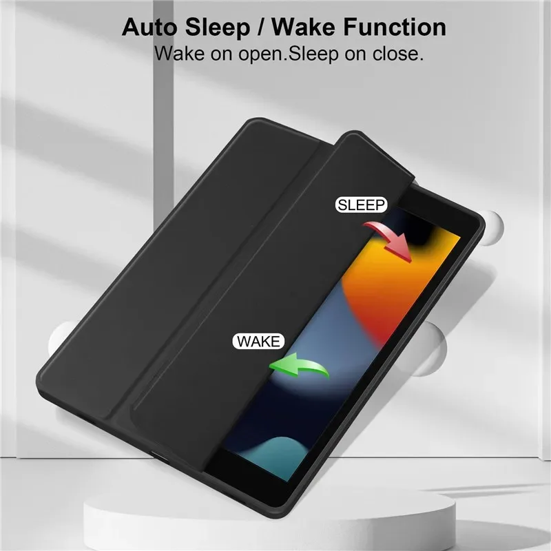 For Apple iPad 10.2 7th 8th 9th Generation Case With Pencil Holder Magnetic Smart Cover Auto Wake Sleep For iPad 7 8 9 2019 2021 view 3