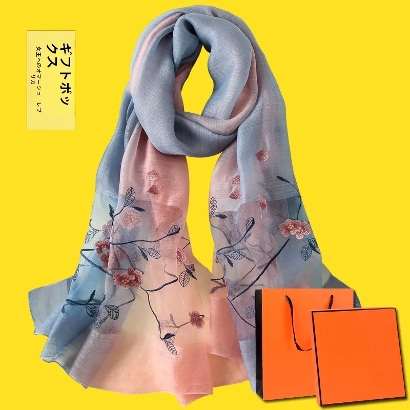 ライトシルクスカーフ-レディース-春秋冬-薄手スタイル-ショール-アウター-多機能ネックウォーマー-中高年向け