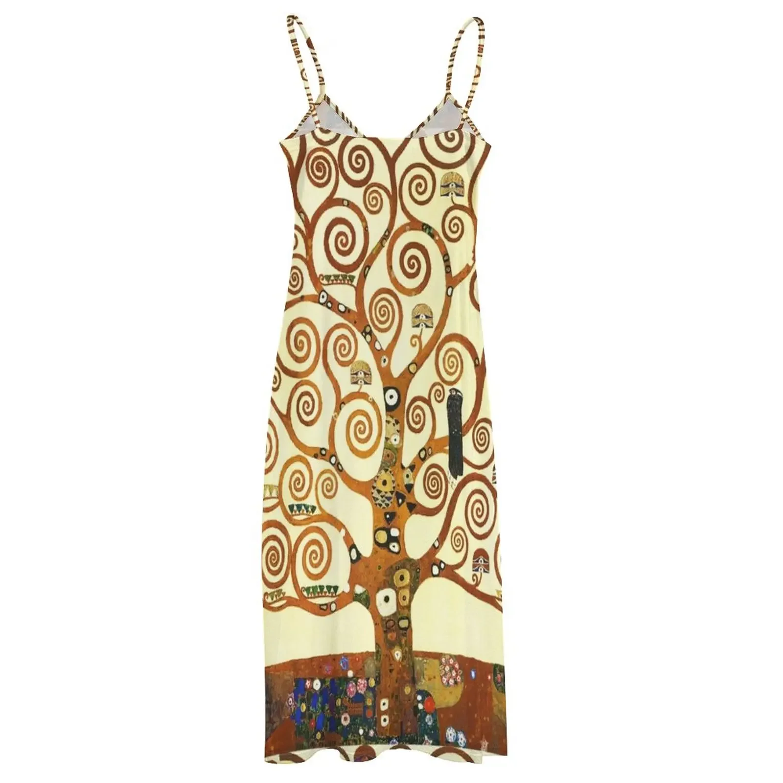 HD The Tree of Life, 1905 by Gustav Klimt - HIGH DEFINITION Sleeveless Dress Summer women's clothing party dresses women