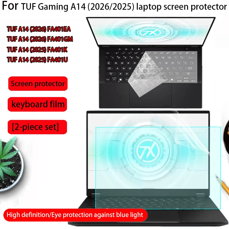For TUF Gaming A14 2026 2025 screen protector FA401GM/FA401EA computer anti-scratch protective film FA401K laptop keyboard film