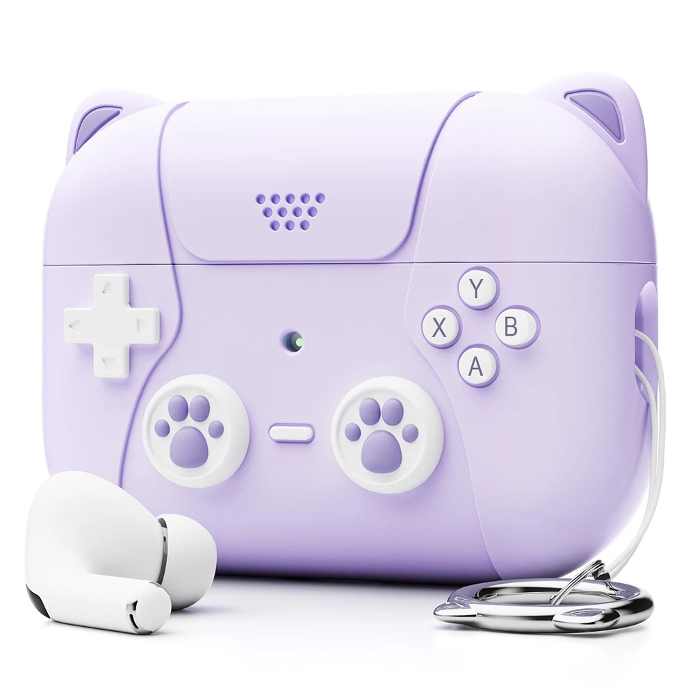 

For AirPods Pro 3 Cute Cat silicone Case Cover Accessories Cute Skin Full Protector Cover with Keychain for AirPods Pro 3 Case