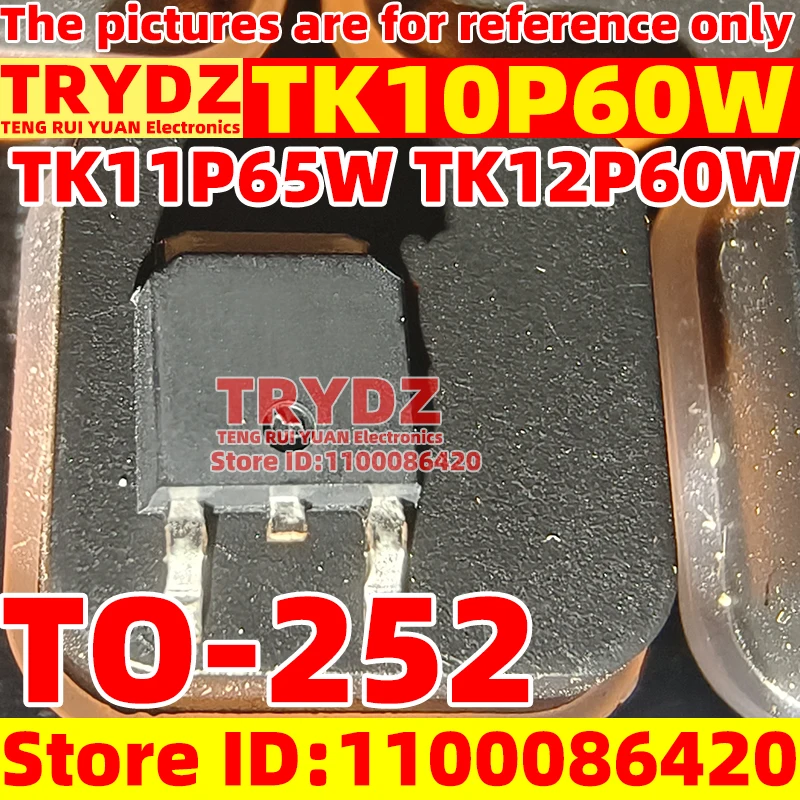 20-5pcs New TK10P60W TK11P65W TK12P60W TO-252 Liquid crystal high-voltage field-effect MOS transistor
