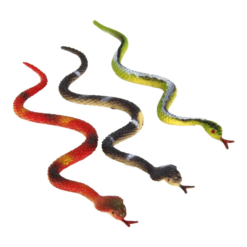 

A63T-Plastic Reptile Animal Snake Model 36Pcs Multicolour