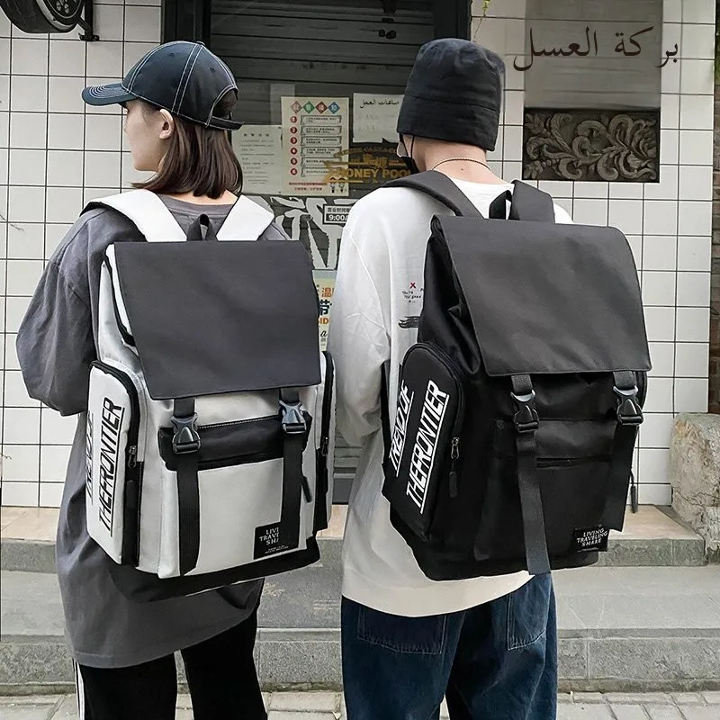 

2024 New Men's Large Capaci Travel Bapa Ox Cloth Zipper Closure Commuter Sle Vertical Square ape Foldable Youth...