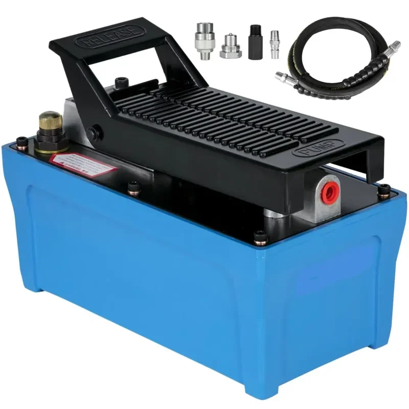 2026 Air Hydraulic Pump for Heavy Machinery Rigging Moving Auto Repair Oil Rigging 10000 PSI Pneumatic Foot Pump Aluminum