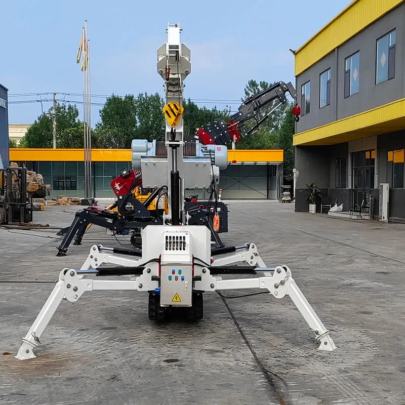 3-ton High-performance Crawler Spider Crane with Engine 10.5M Span Remote Control Option Customizable