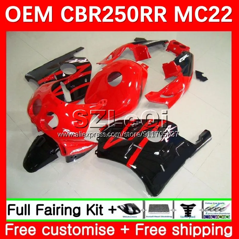 Injection For HONDA CBR250 CBR 250 RR CC Factory red 250RR 27No.16 CBR250RR 90 91 92 93 94 MC22 1995 1996 1997 1998 1999 Fairing