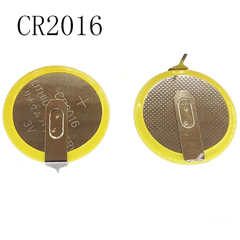 5PCS/LOT  CR2016  2016 with pins 180 degree Button Cell Battery lithium battery for remote control/electronic meter, etc.