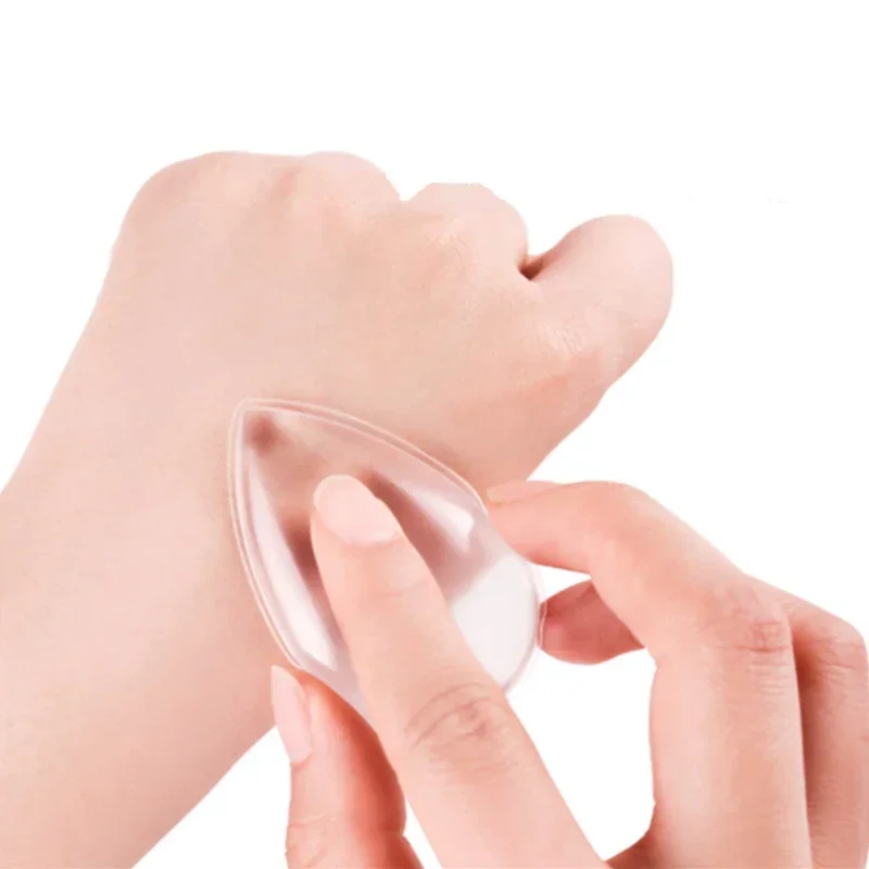 1PC siliconen make-up sponzen poederdonsjes gezicht verbergen cosmetica bladerdeeg accessoires groothandel siliconen make-up spons