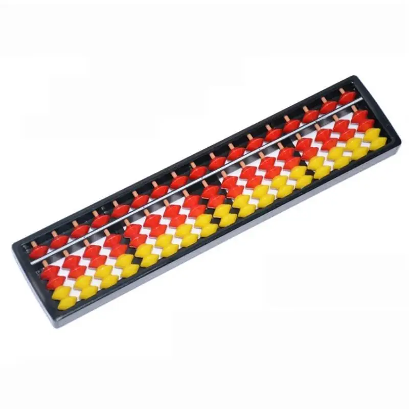 1Pcs Mathematics Beginners Caculating Toys 17 Digit Rods Standard Abacus Soroban Chinese Japanese Calculator Counting Tool