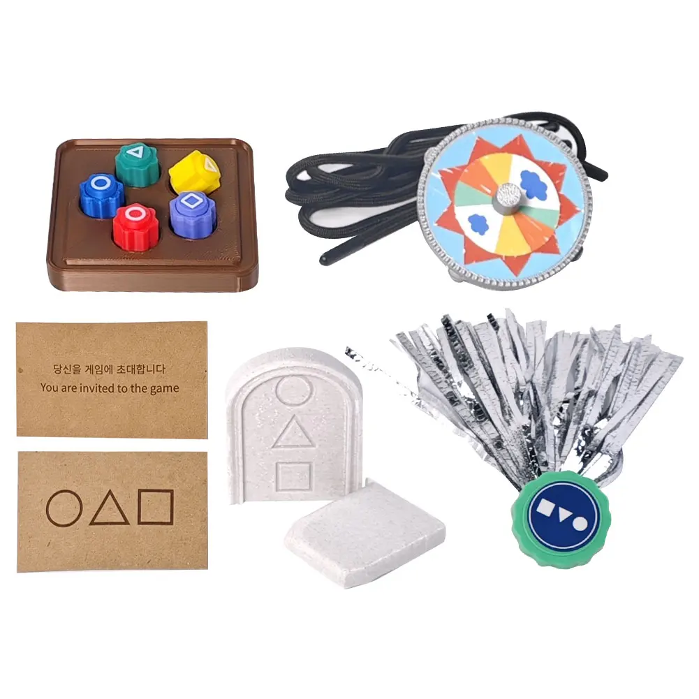Ensemble de jeu de calmar imprimable en 3D, modèle de jeu Gonggi, ensemble complet de différents modèles pour la Grande-Bretagne, le jeu de plis, les jeux de fête