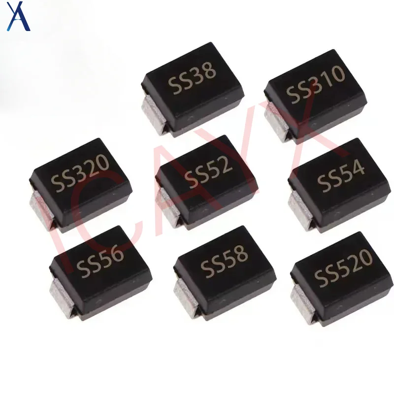 50PCS Schottky Diode SMB SS14 SS24 SS32 SS34 SS36 SS38 SS54 SS56 SS210 SS310 SS510 RS2M RS3M ES3D ES2J ES3J ES2D ES2G ES3G SMD