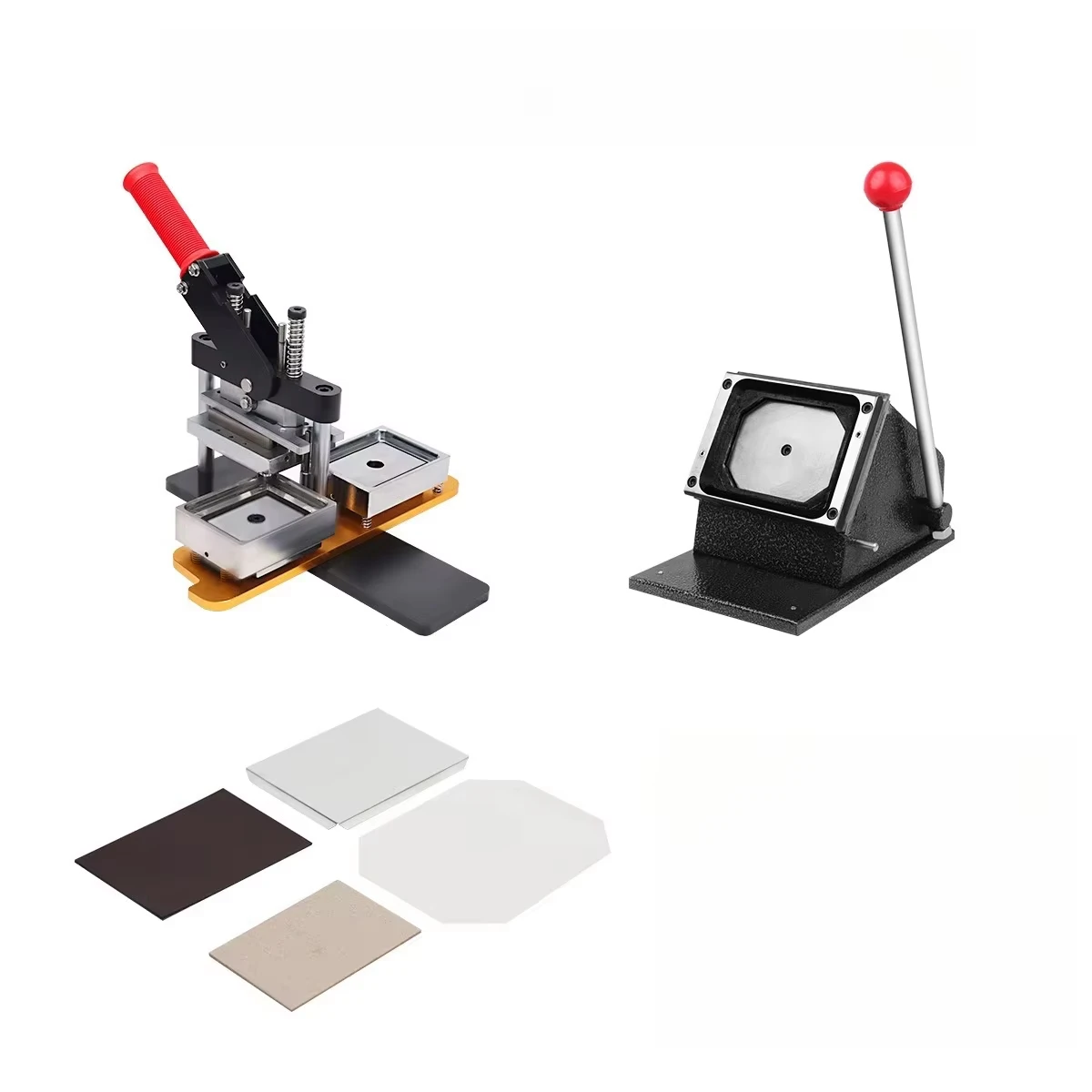 63.5*63.5 مللي متر 2.5 بوصة صور مغناطيس الثلاجة زر مربع شارة صنع آلات مربع زر شارة مغناطيس الثلاجة ماكينة