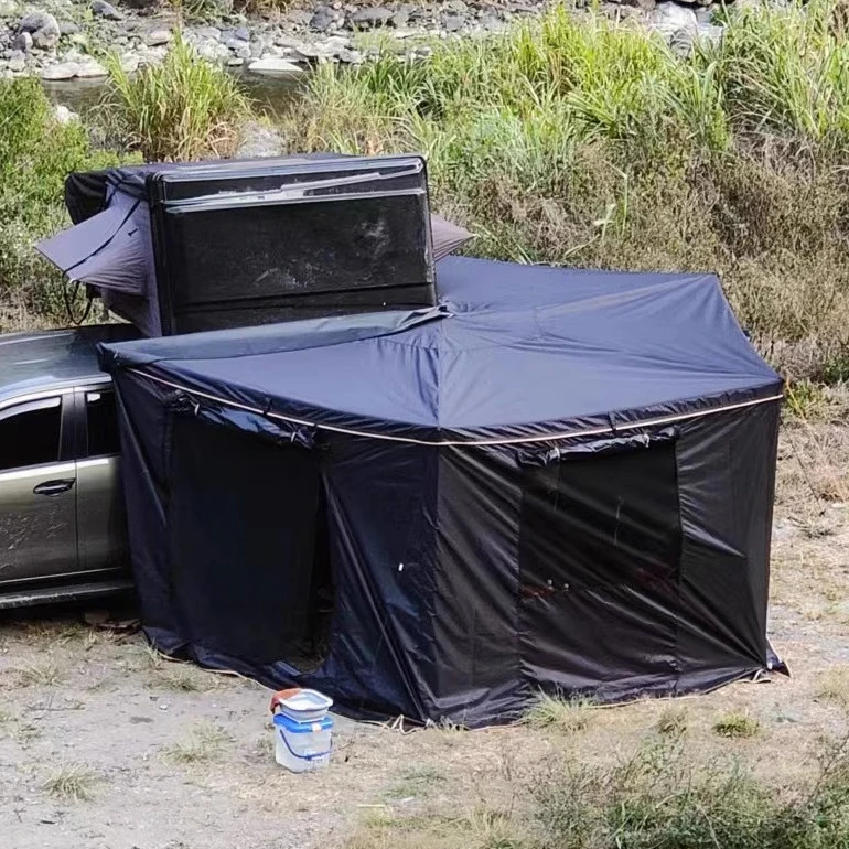 

4wd Camping 180 Degree 270 Degree Free Standing Fan Foxwing Side Awning Led Awning 270 Awning