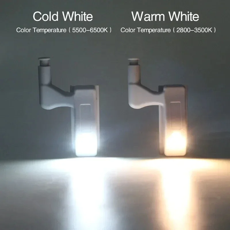 5-30pcs LED Inner Hinge Lamps Universal Under Cabinet Wardrobe Cupboard Sensor Night Lights Kitchen Bedroom Closet Wireless Lamp