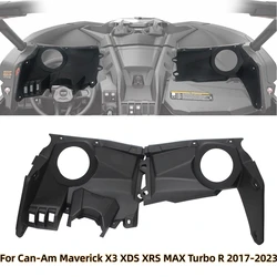 Accesorios UTV para Panel de altavoz de salpicadero frontal, Kit de cápsulas estéreo de 6,5 pulgadas para Can-Am Maverick X3 XDS XRS MAX Turbo R 2017-2023