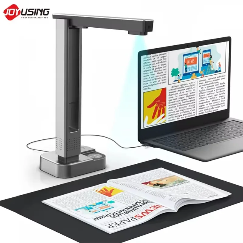 Smart Book Scanner Automatic Desktop Scanner With High-Resolution OCR And AI Curve Flatten Office Document Management