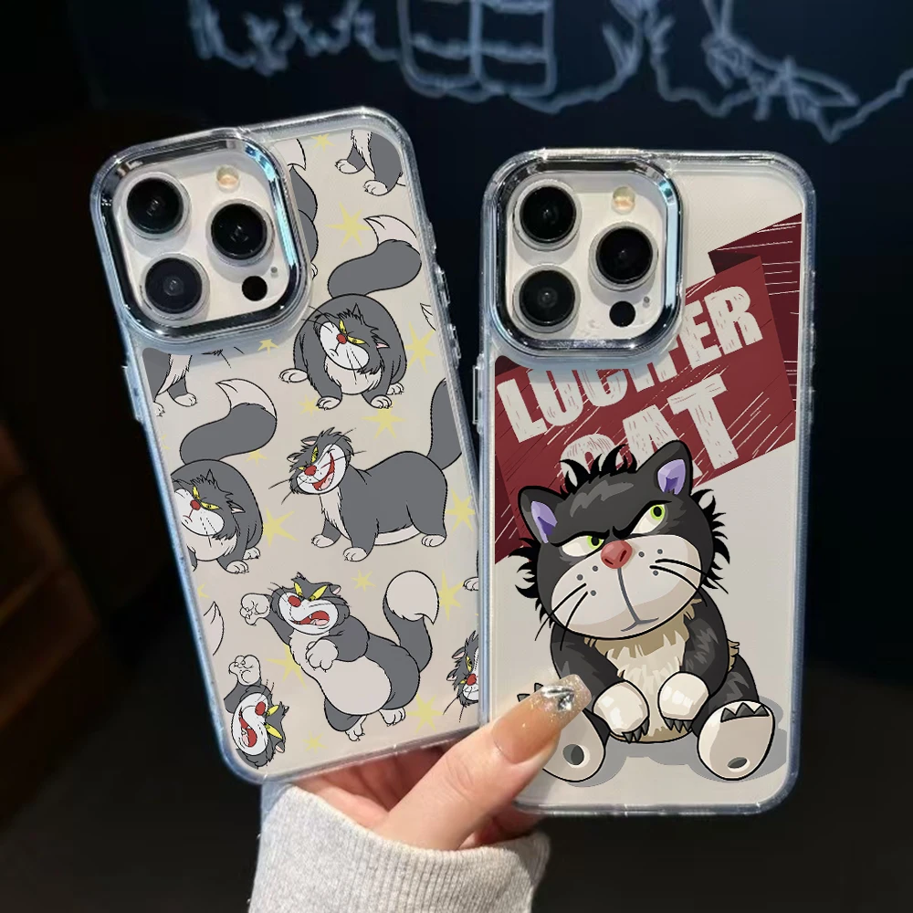 Funny Lucifers Cat Phone Case for Samsung Galaxy A57 A56 A55 A54 A52 A37 A36 A26 A17 A16 A07 A06 4G 5G Luxury Clear Cover