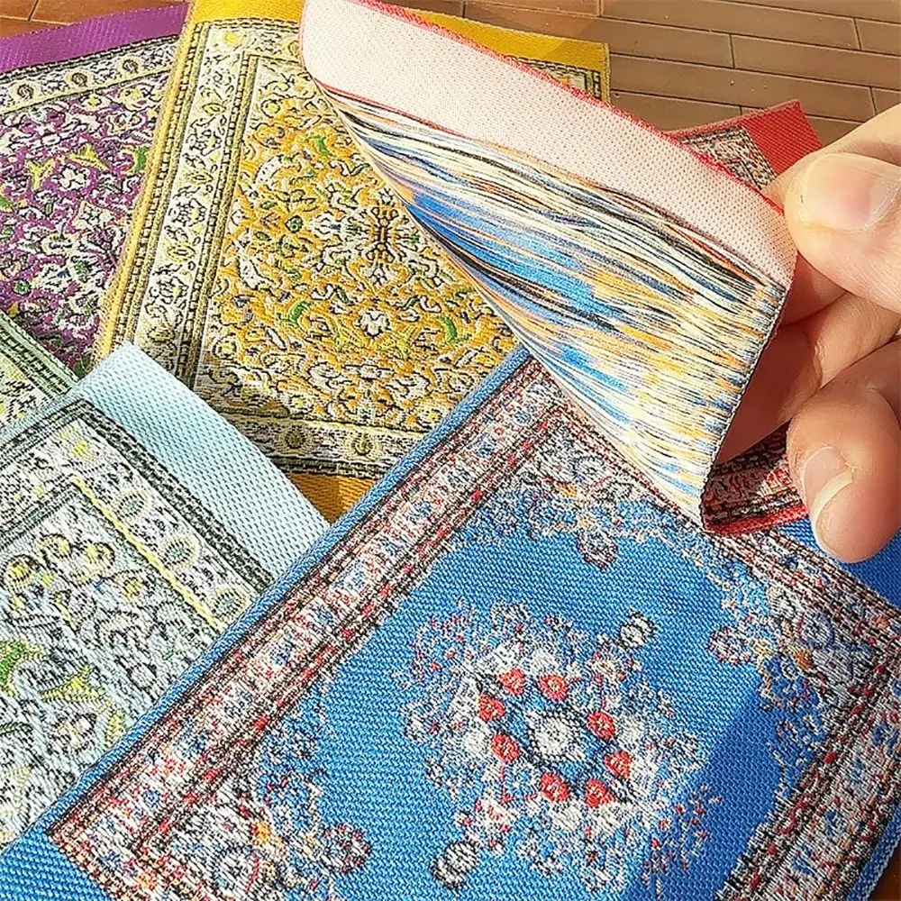 Creative 1/12 Dollhouse Carpet Floral Pattern Multicolor Dollhouse Rug Scene Model Playing House Mini Floor Coverings Dollhouse