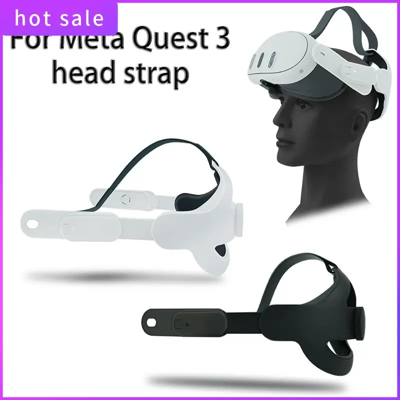 

Ремешок для гарнитуры VR для Oculus Quest 3, регулируемая улучшенная подушка для головы, ремешок для головы для Oculus Quest 3, простая установка, белый цвет