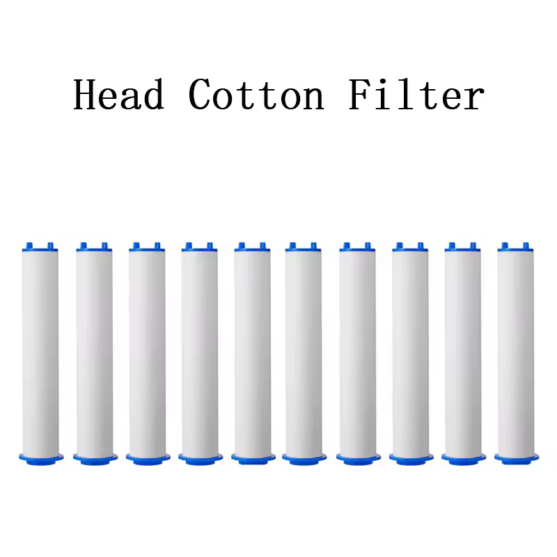 Replacement Shower Head Cotton Filter Set Water Purification 9.5cm Length Remove Chlorine/Fluoride for Shower Water Cleaning