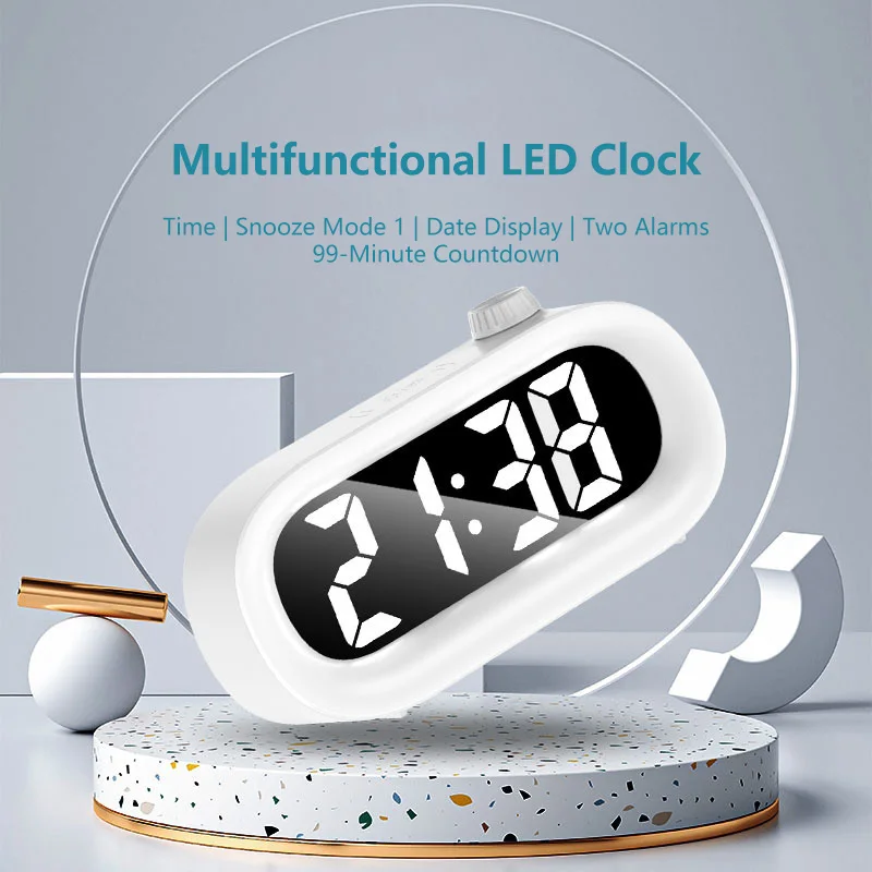 

Умная зарядка и подключение детского будильника с календарем Электронный тихий менеджер времени Вечный календарь