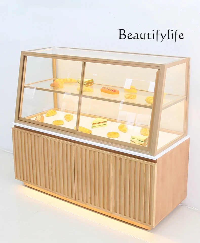 Bread Counter Product Display Cabinet Cake Shop Glass Full Set Display Stand