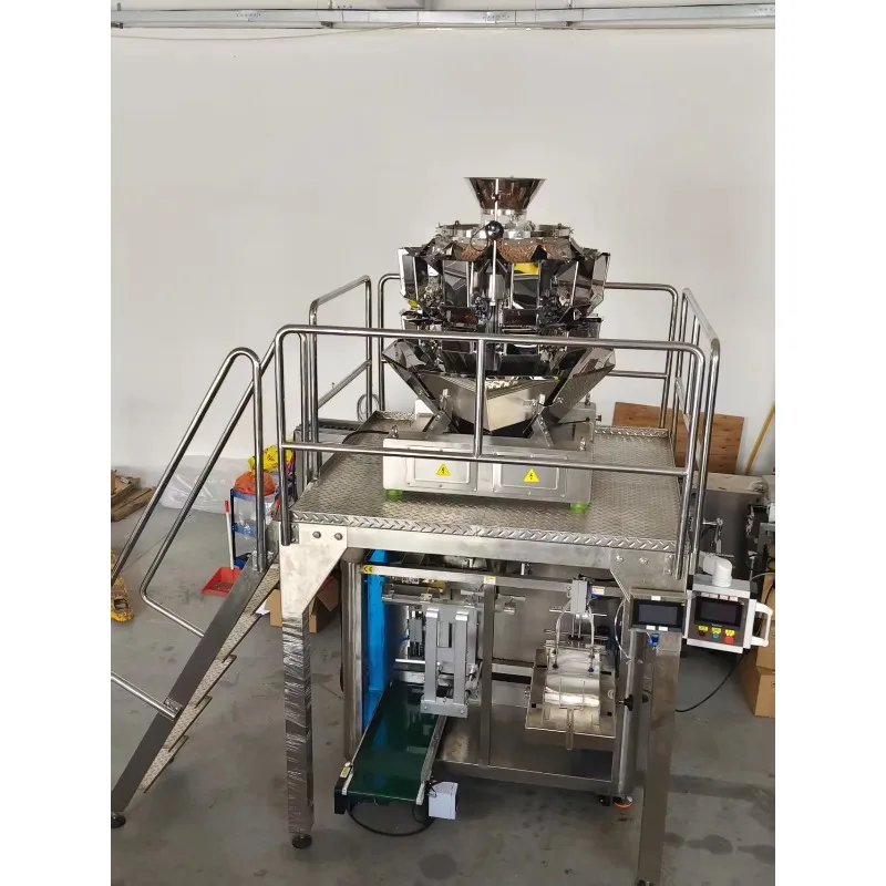 FL Automatic Granule Packing Machine for Coffee Nuts Zipper Standup Pouch Doypack Sealing Filler Industrial Food Line