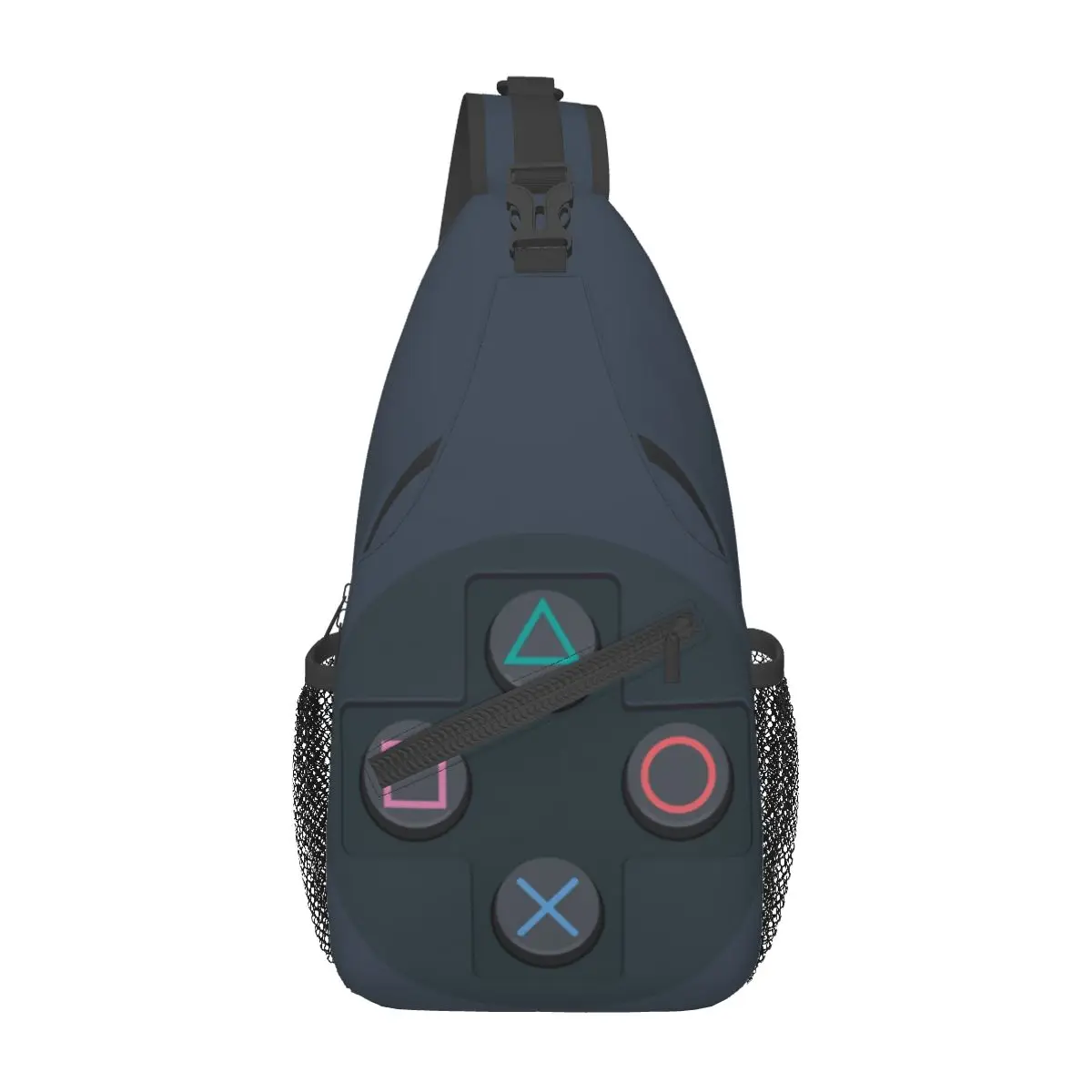 Controller Buttons Sling Bag Borst Crossbody Schouderslinger Rugzak Wandelen Reizen Daypacks Videogame Mannen Vrouwen Schooltassen