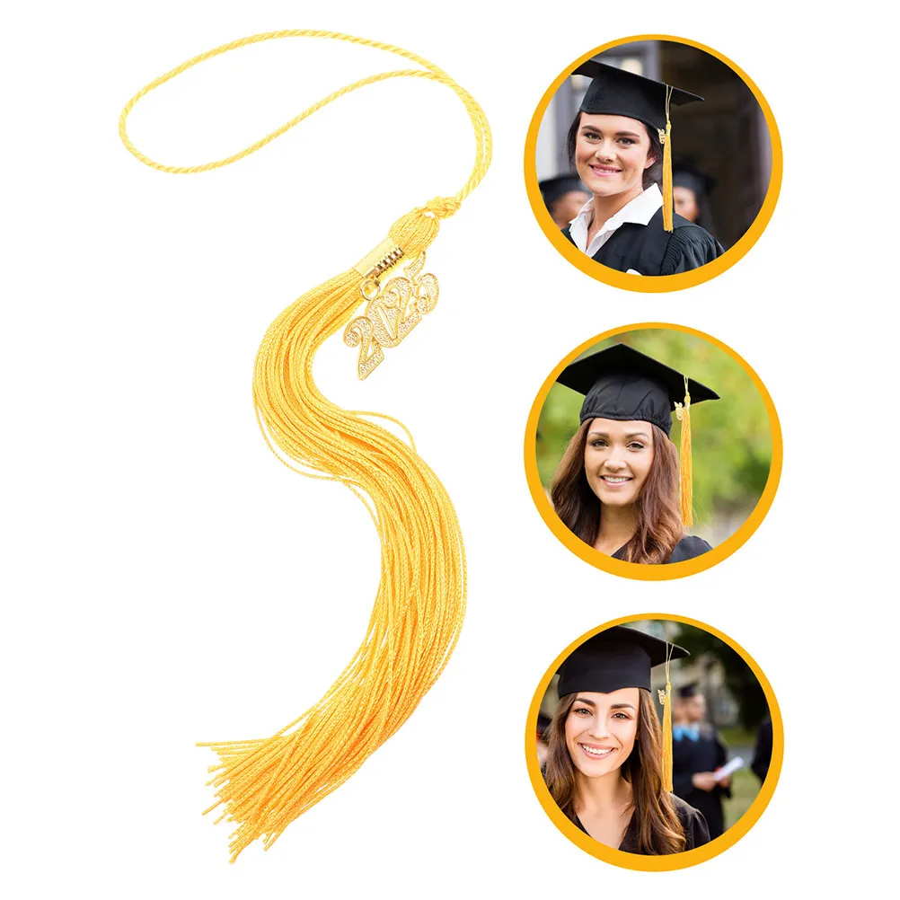 

12Pcs Graduation Cap Tassel Pendant Smooth Polyester Graduation Charm Memorial Decoration for Events Grad Tassel