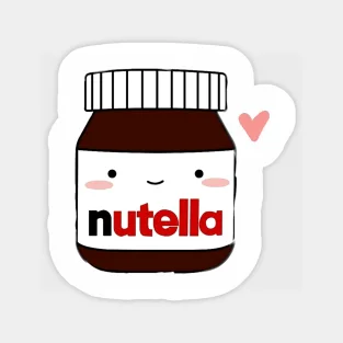 Nutella 5 Stück Aufkleber für Hintergrund, Auto, Kind, Wohnzimmer, Dekor, Gepäckdruck, Cartoon-Fensteraufkleber, Stoßstange, Wasserflaschen