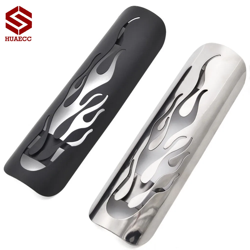 Motorcycle Chrome Exhaust Muffler Pipe Heat Shield Cover Guard For Harley Dyna Cruiser Road King Softail Sportster etc moto