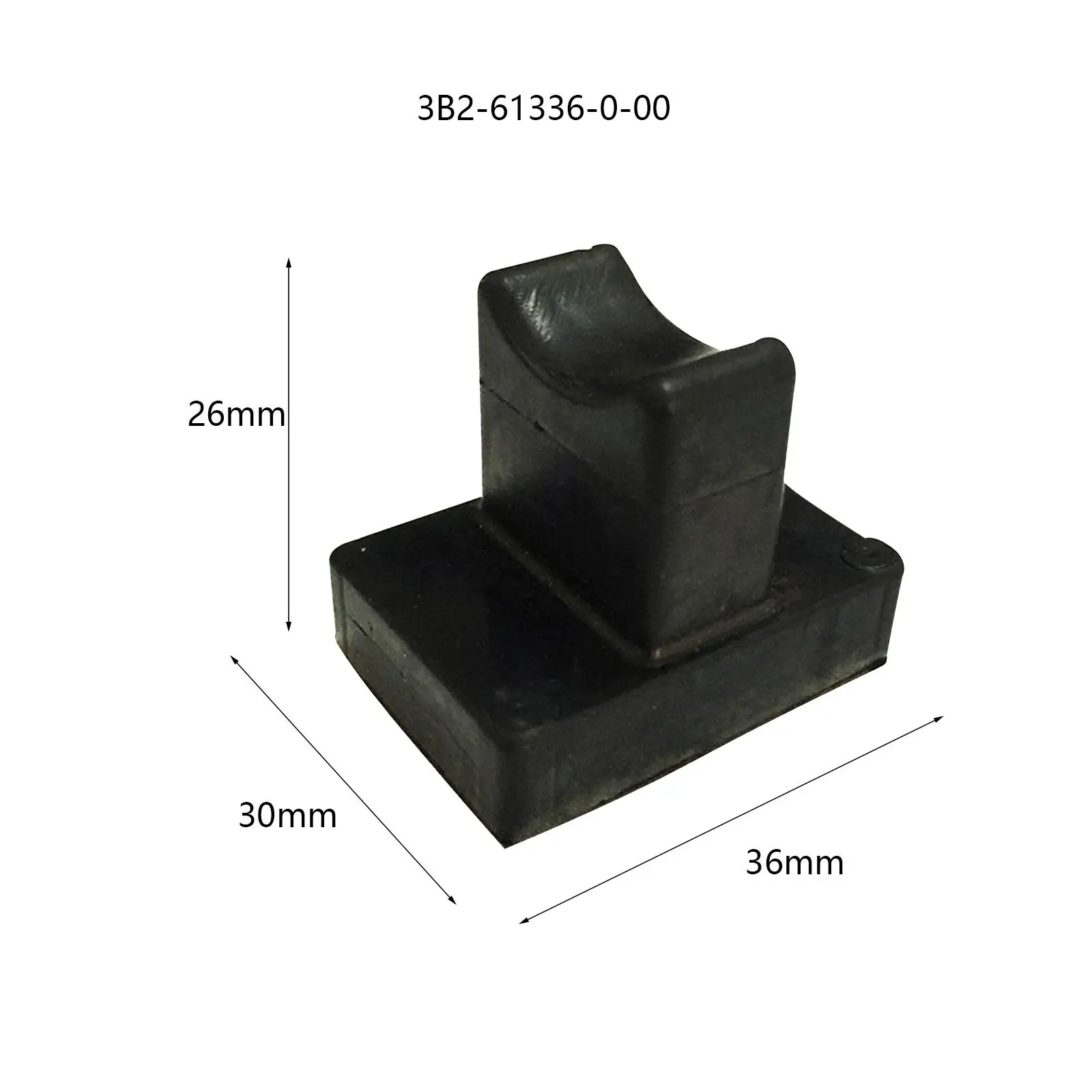 Rubberen mat 3B2-61336-0-00, Zwart 3B2-61336-0-00 Mount Rubber Lower Vervangt Professional 3B2-61336-0-00 Mount Rubber Lower