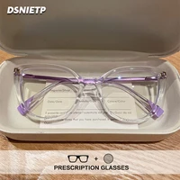 ISLINO moda TR90 gafas de lectura antiluz azul mujeres personalizar gafas graduadas fotocromáticas miopía hipermetropía gafas